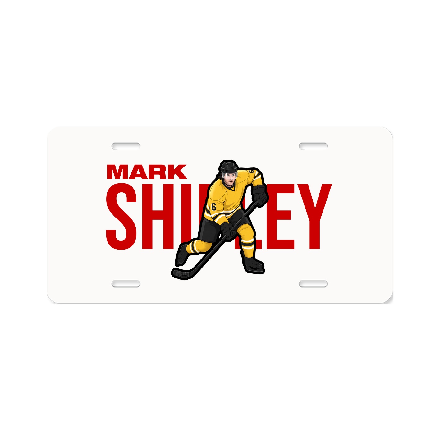 License Plate — Player Name in Classic