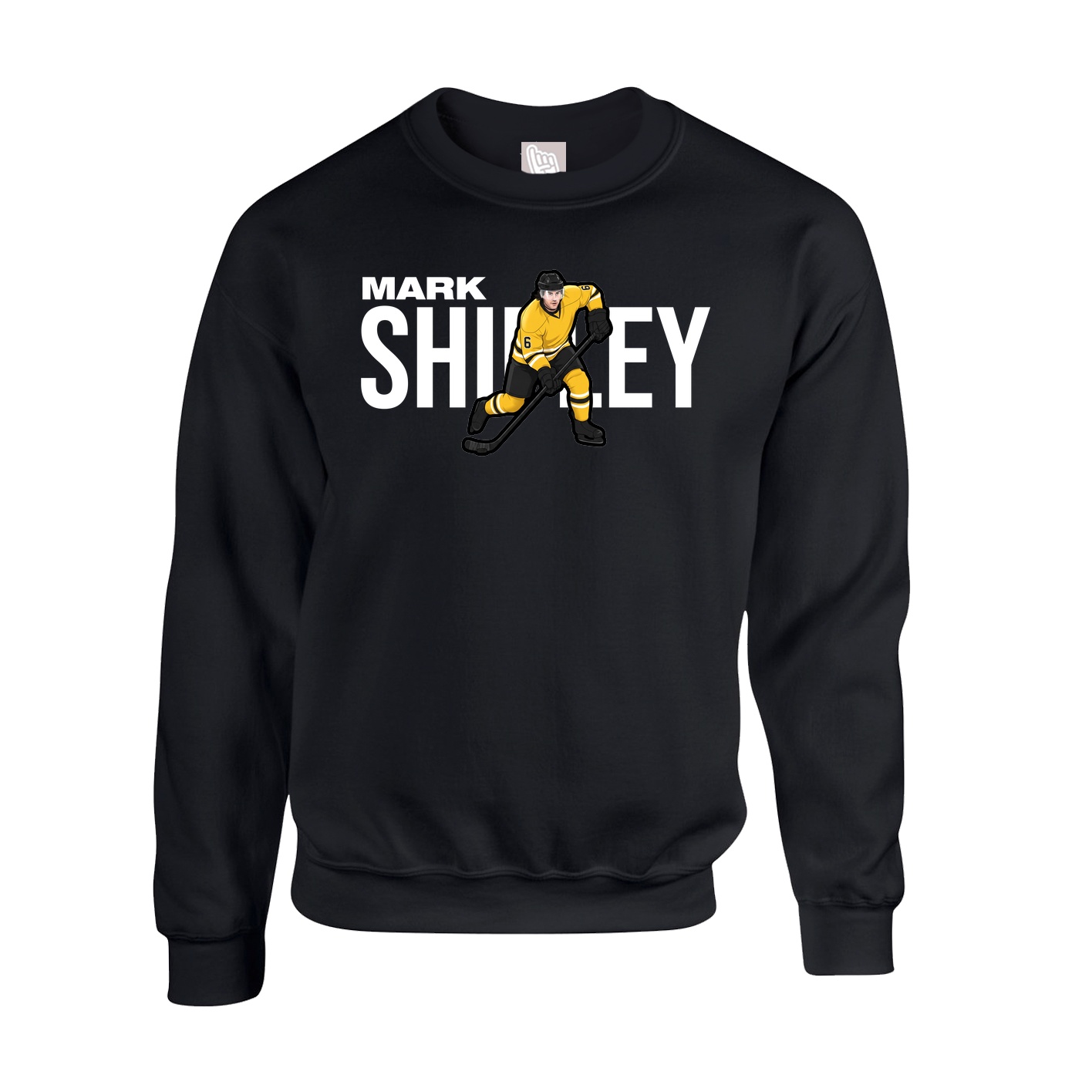 Fleece Crew — Player Name in Black