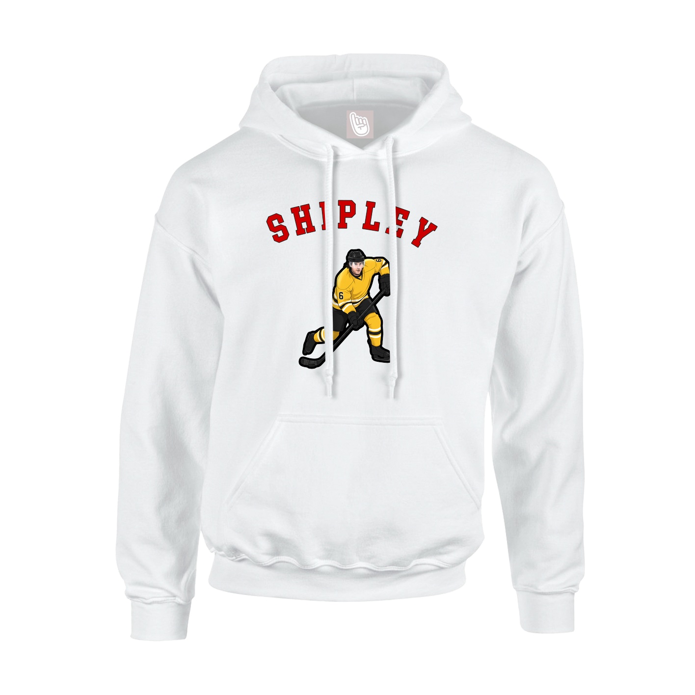 Youth Hoodie — Shirsey Arch in White
