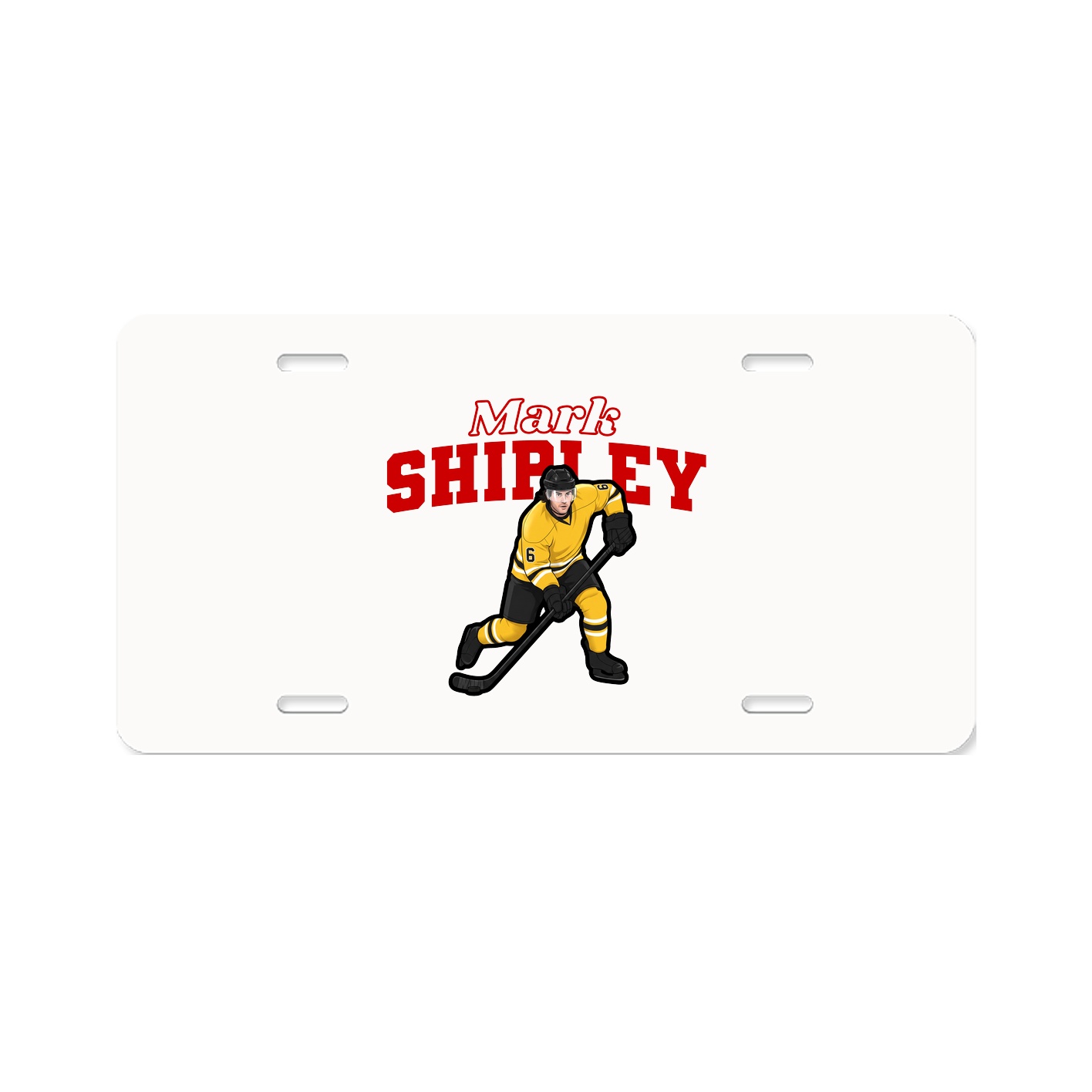 License Plate — Name Arch in Classic