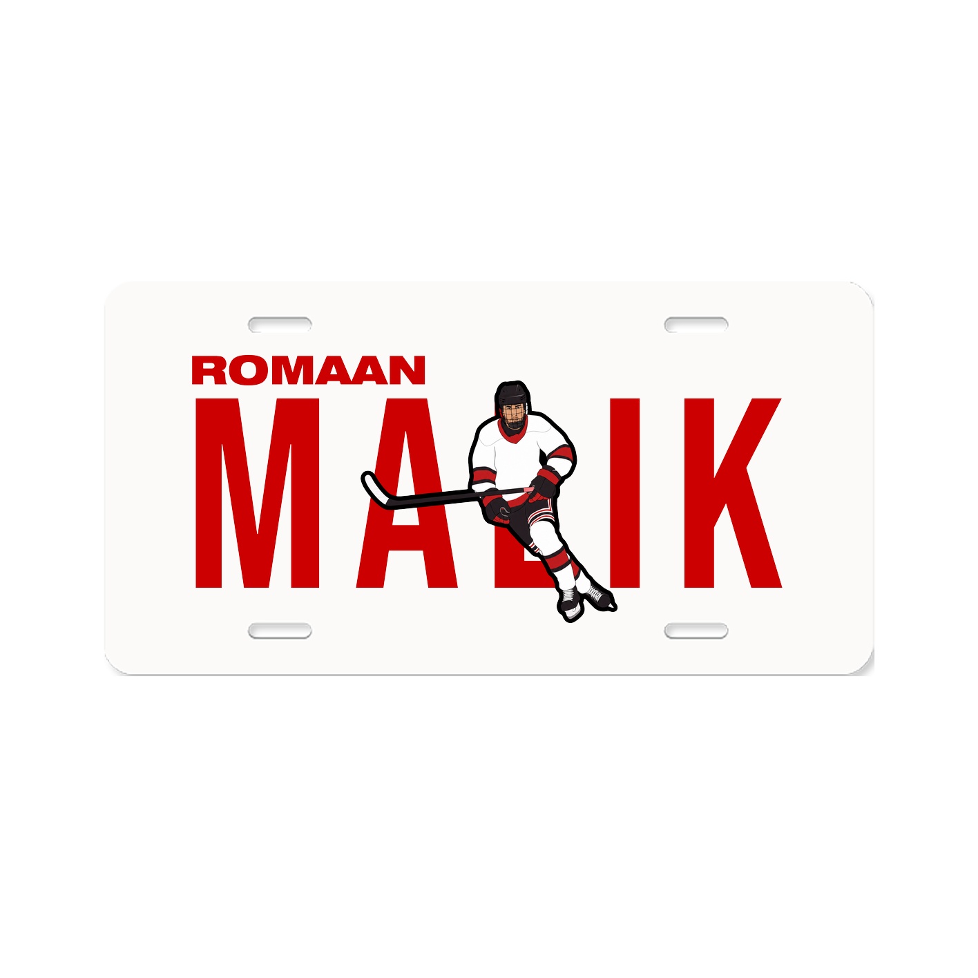 License Plate — Player Name in Classic