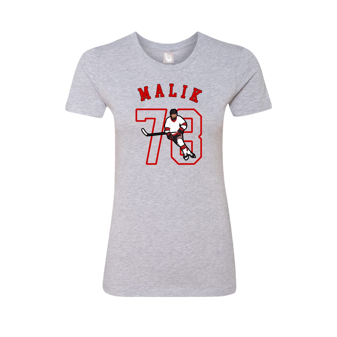 Fitted Women's Tee — Shirsey Arch in Grey