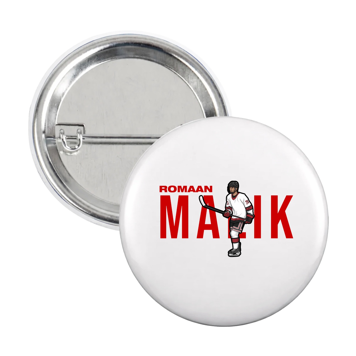 Game Day Button — Player Name in White