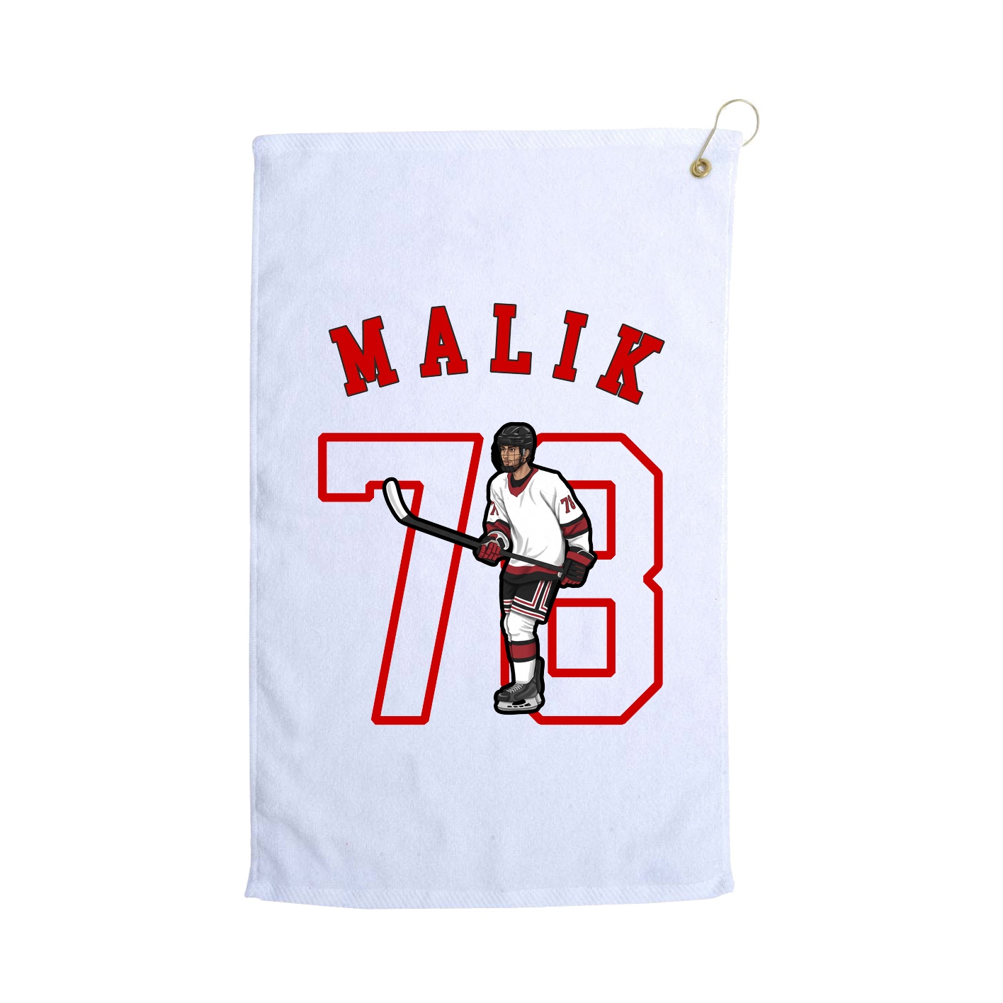 Golf Towel — Shirsey Arch in White