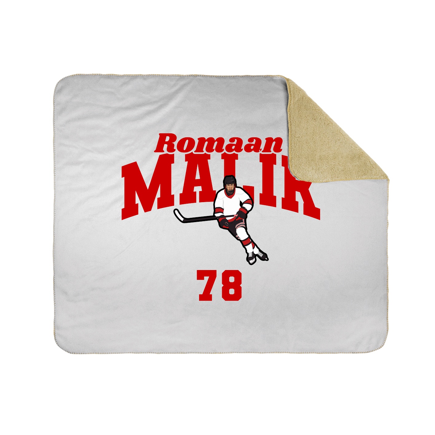 Throw Blanket — Signature Arch in White