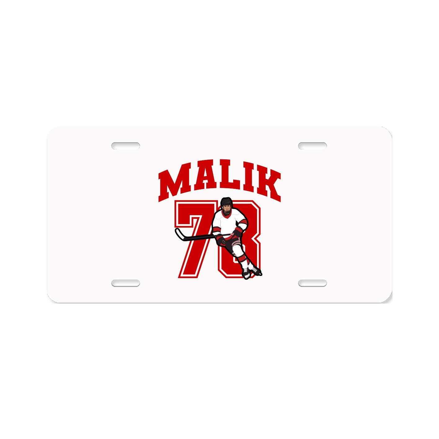 License Plate — Number in Classic