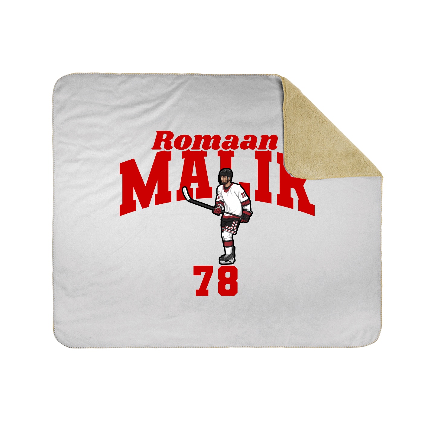 Throw Blanket — Signature Arch in White