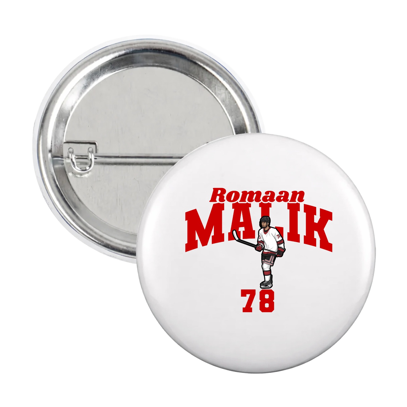 Game Day Button — Signature Arch in White
