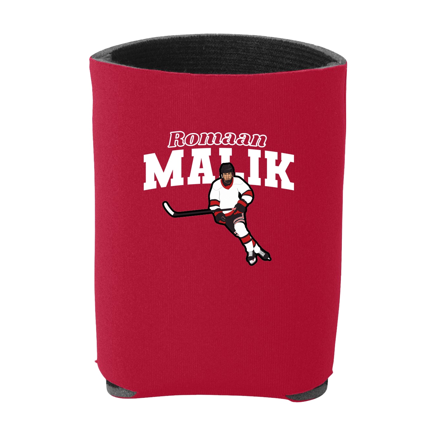 Can Holder — Name Arch in Red