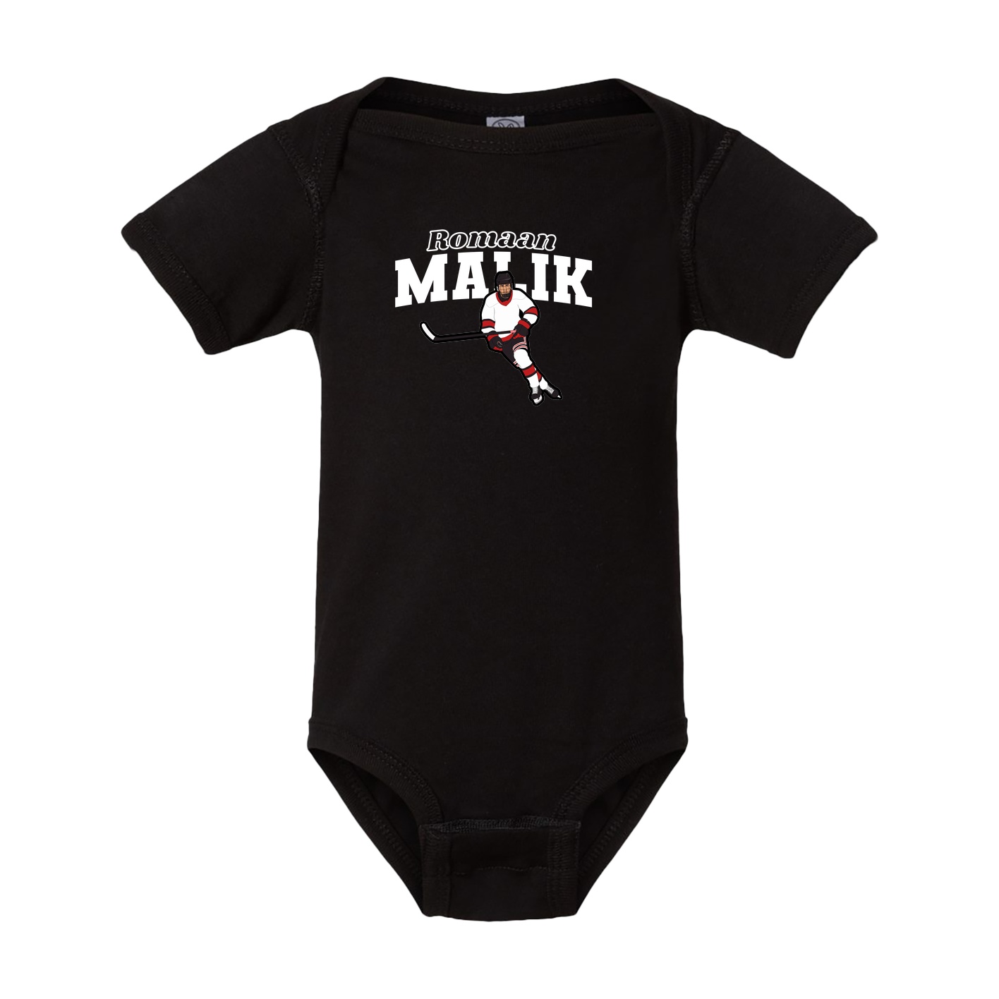 Baby Onesie — Name Arch in Black