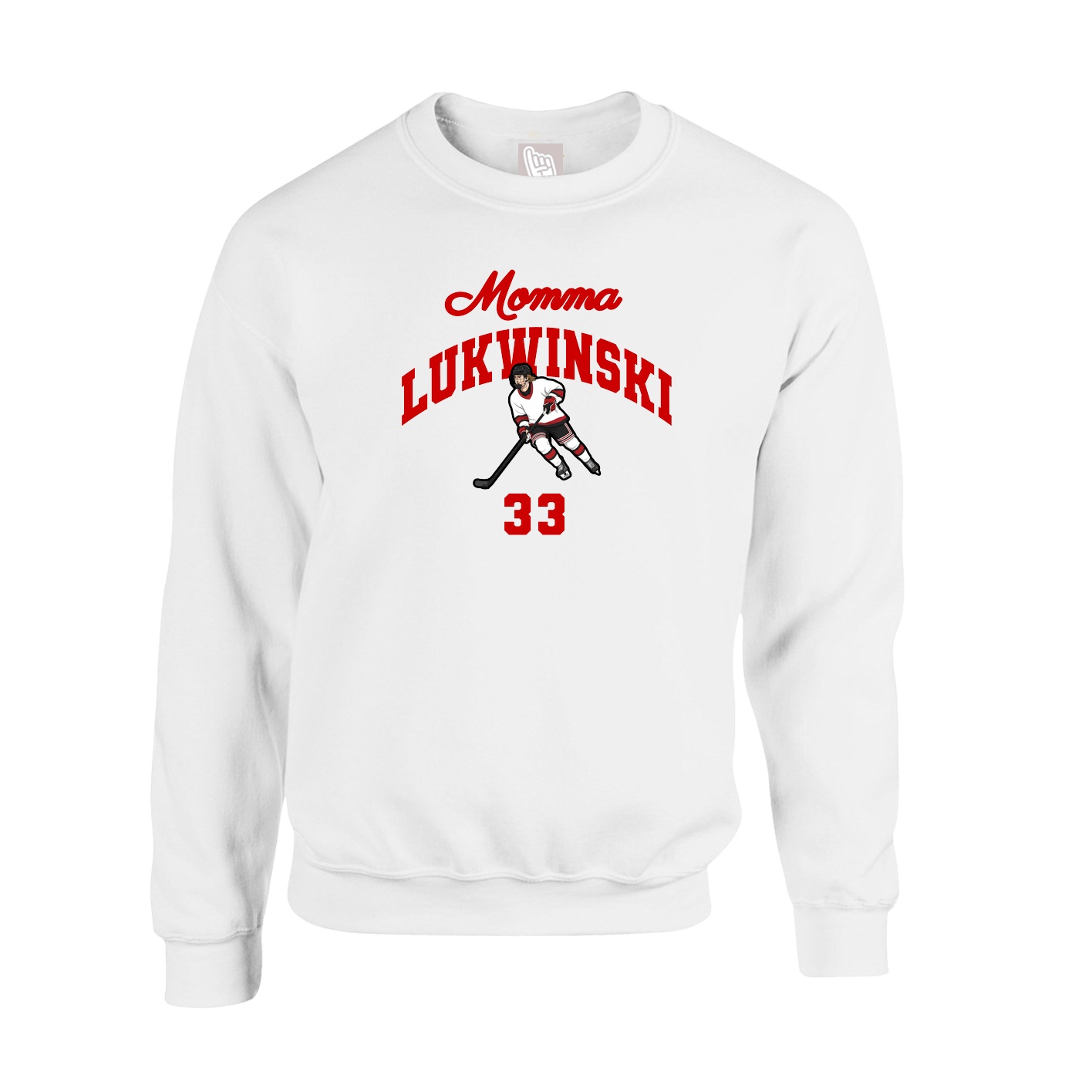Fleece Crew — Mothers Day Arch in White