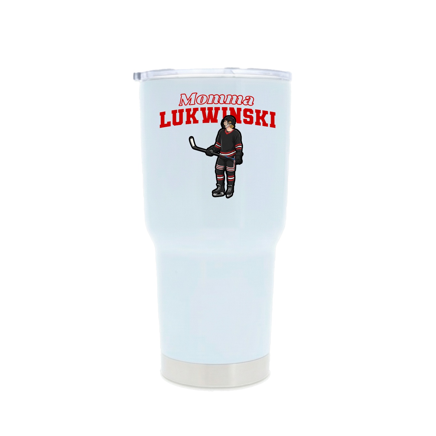 30oz Stainless Steel Tumbler — Mothers Day Block in White