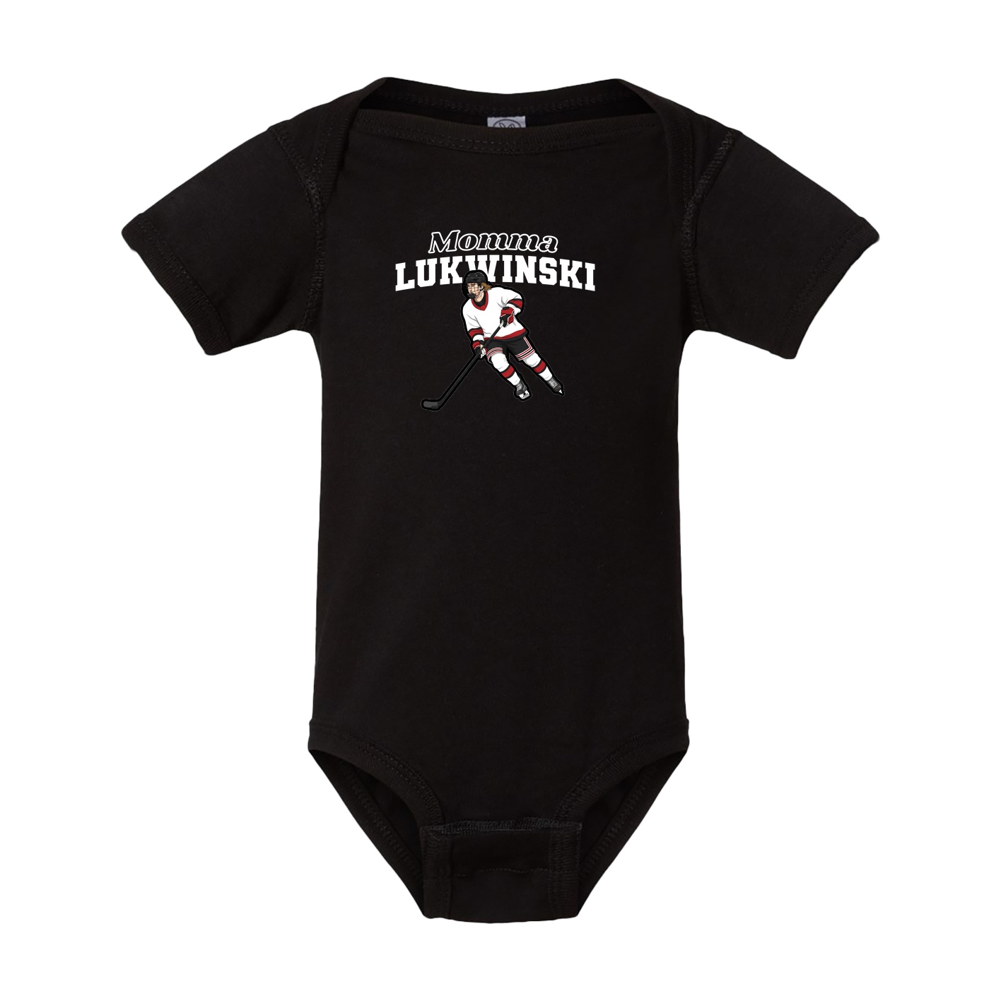 Baby Onesie — Mothers Day Block in Black