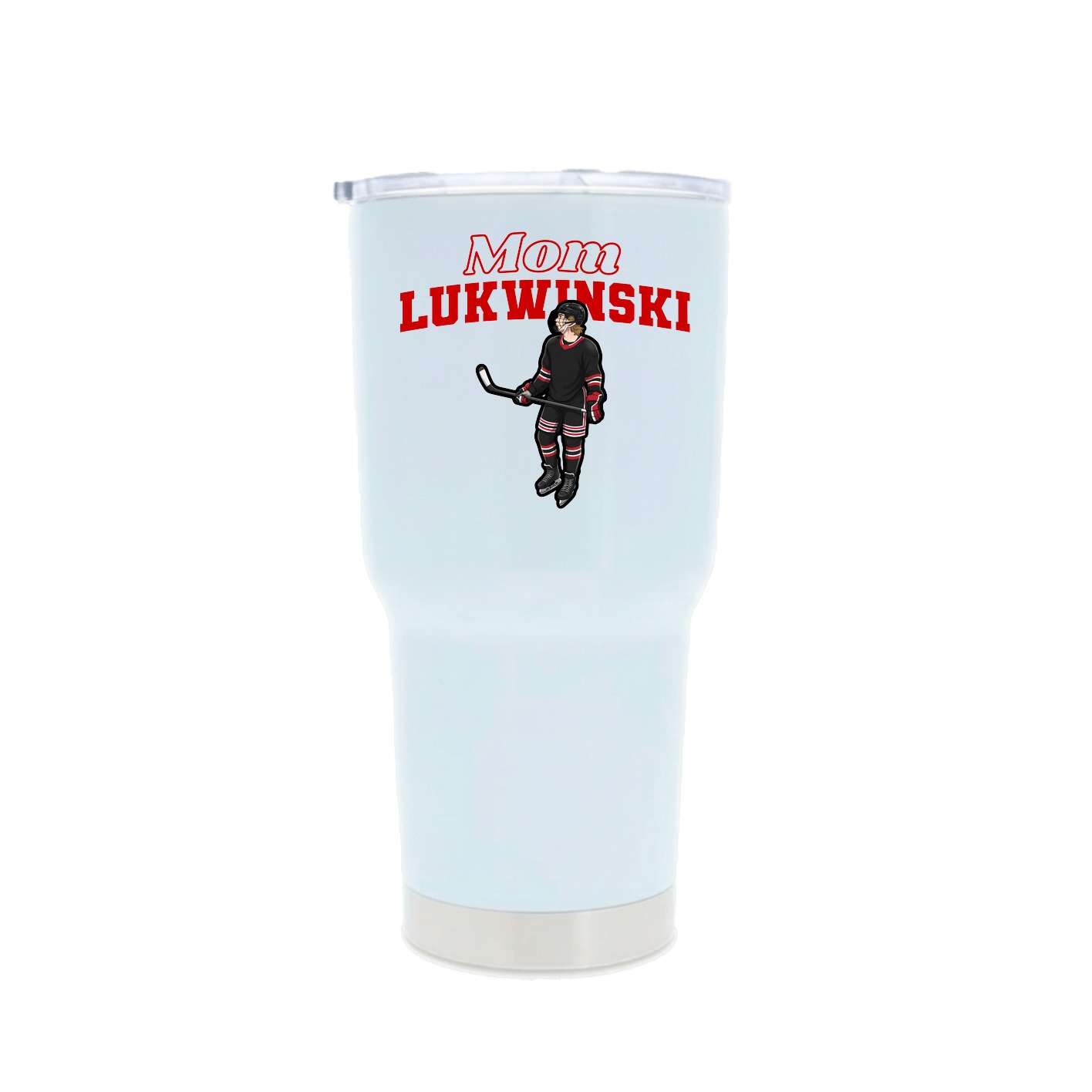 30oz Stainless Steel Tumbler — Mothers Day Block in White