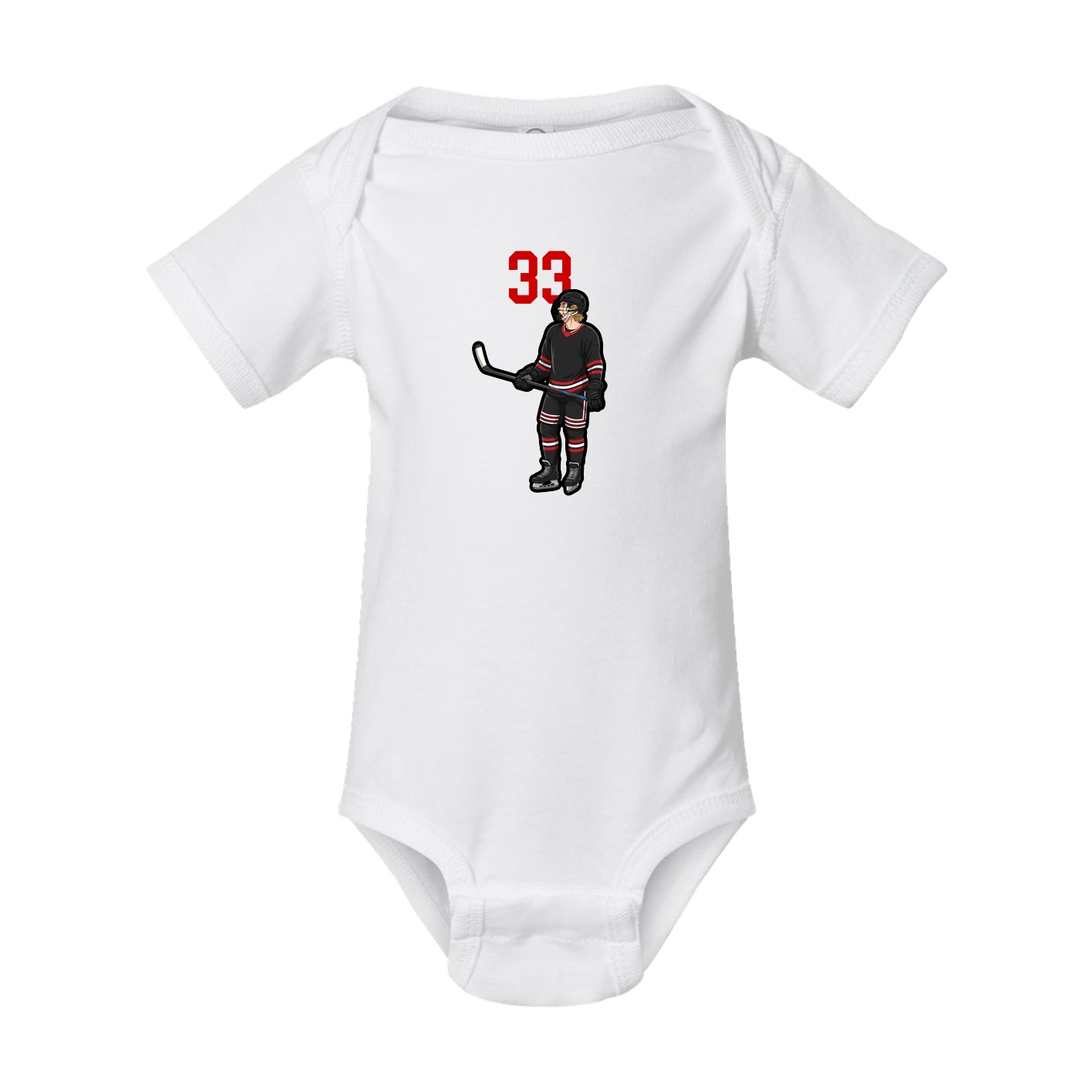 Baby Onesie — Number Top in White