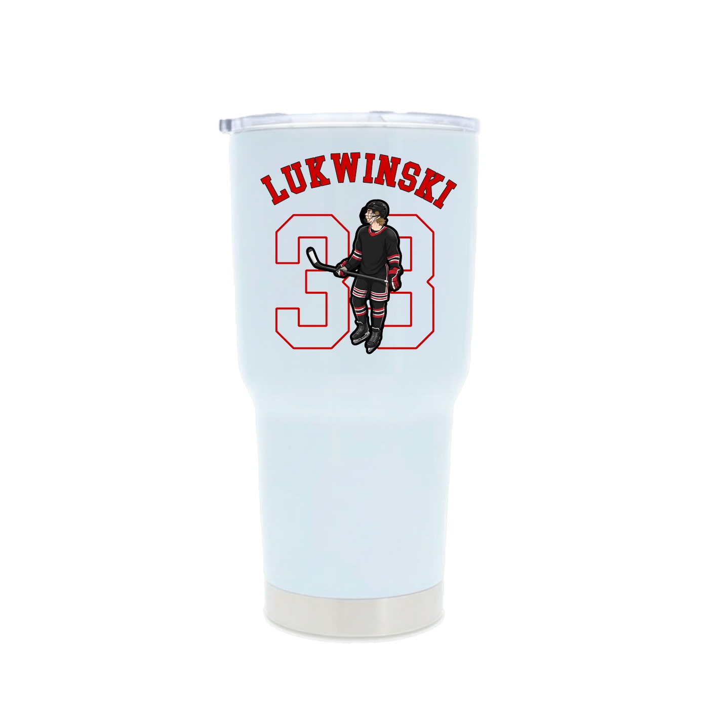30oz Stainless Steel Tumbler — Shirsey Arch in White