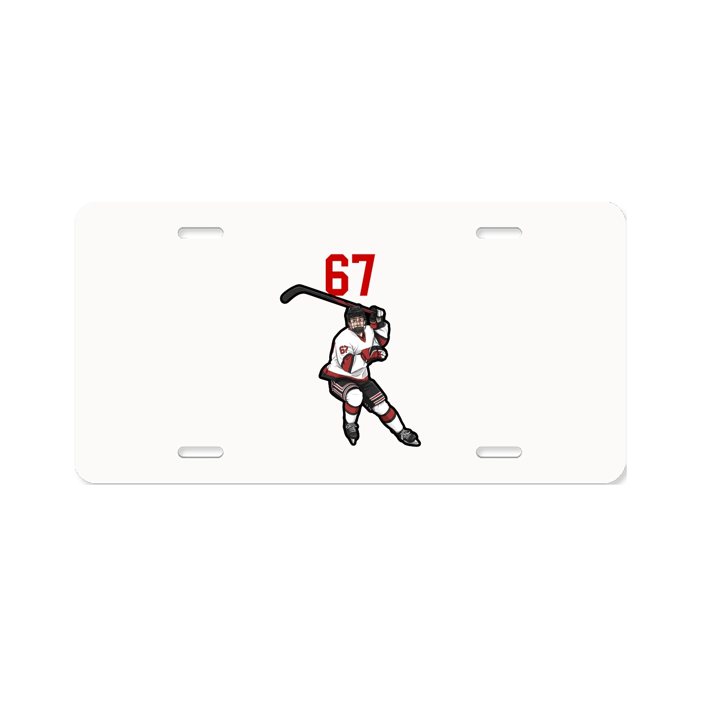 License Plate — Number Top in Classic