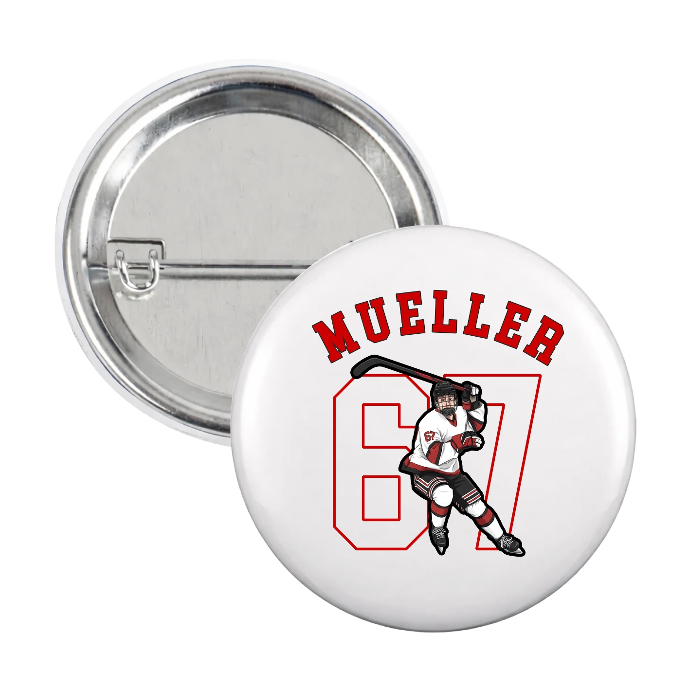 Game Day Button — Shirsey Arch in White
