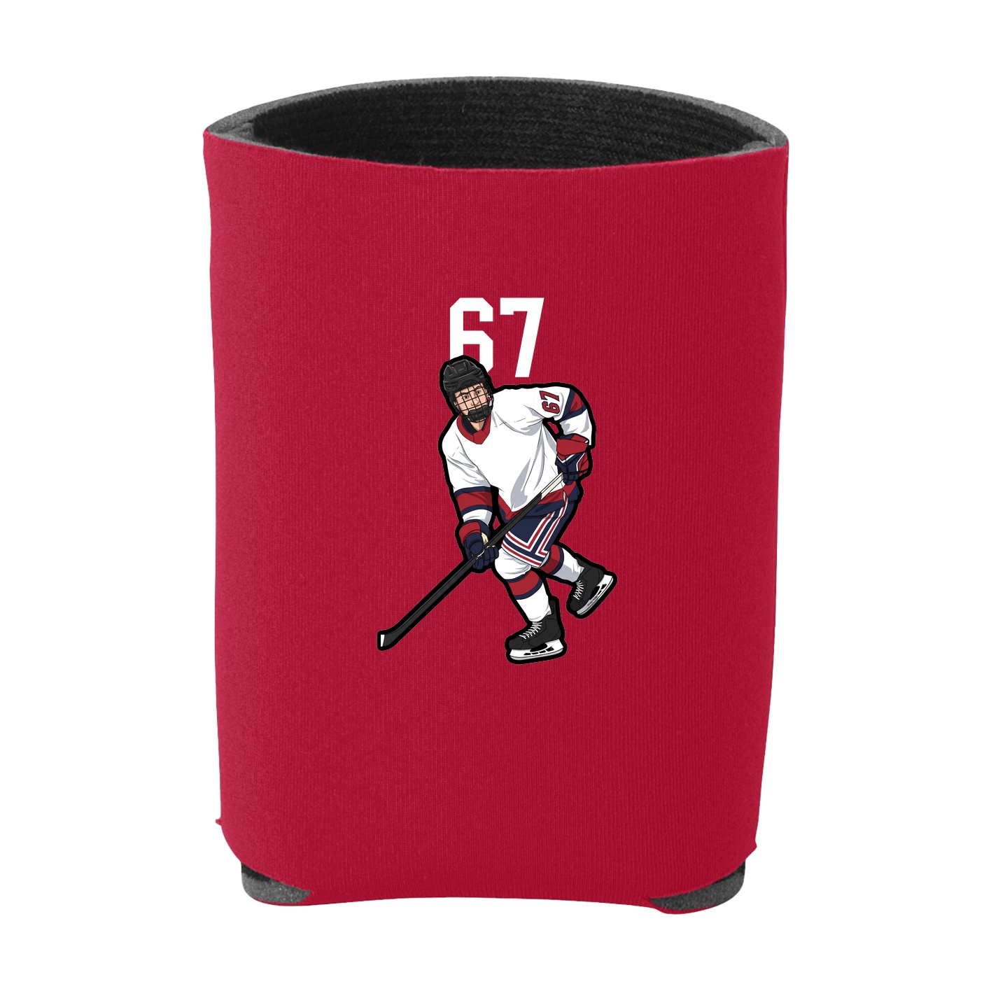 Can Holder — Number Top in Red