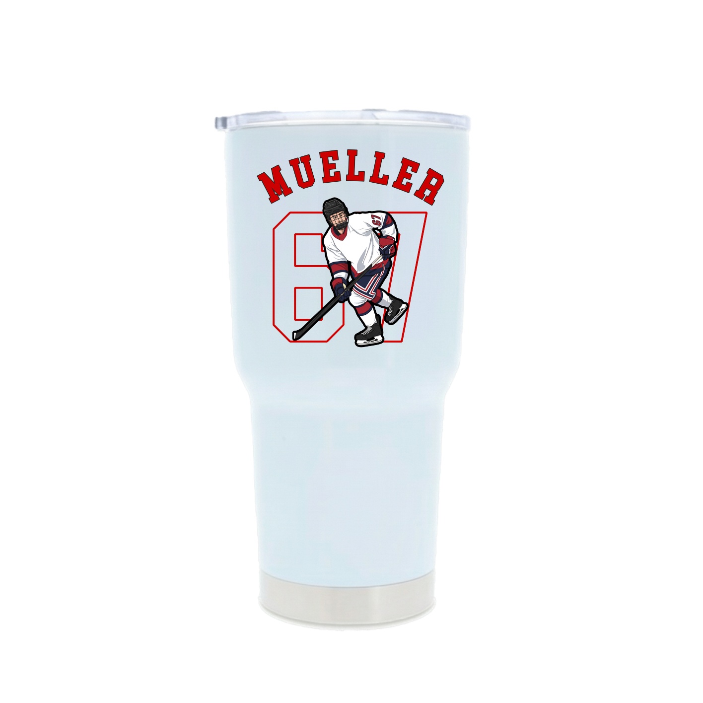 30oz Stainless Steel Tumbler — Shirsey Arch in White