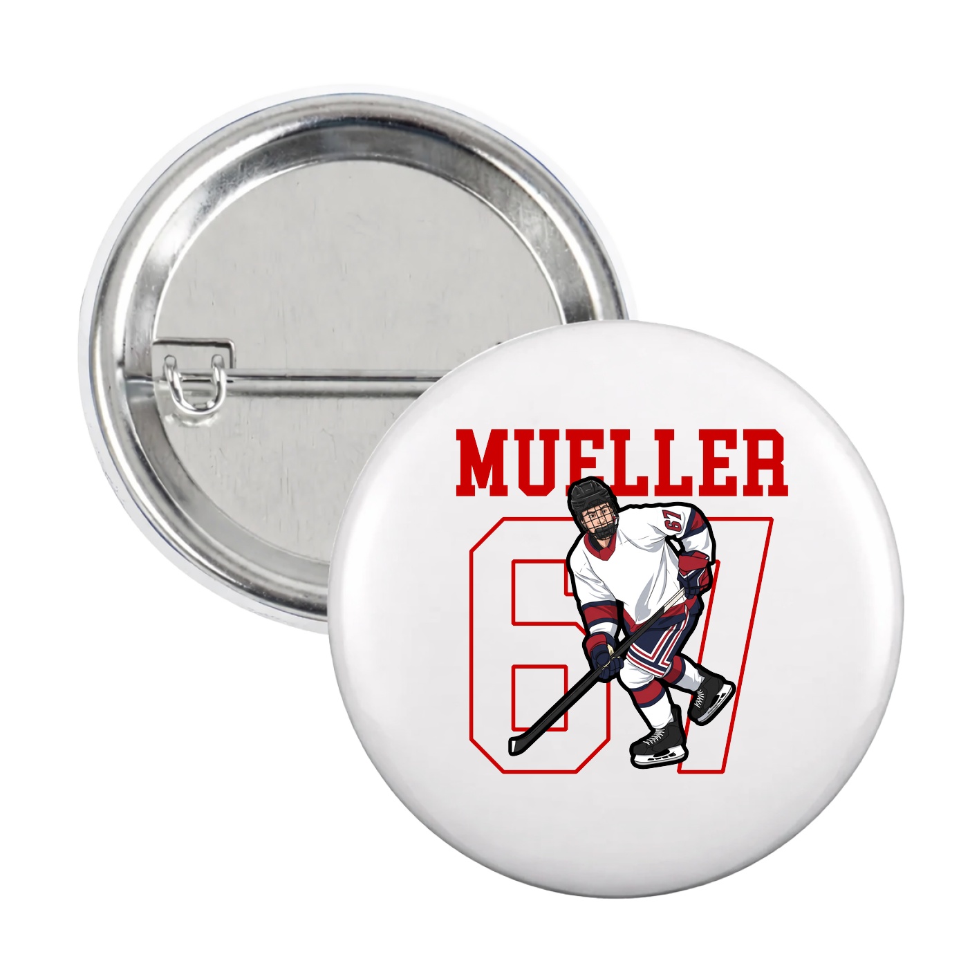 Game Day Button — Shirsey in White