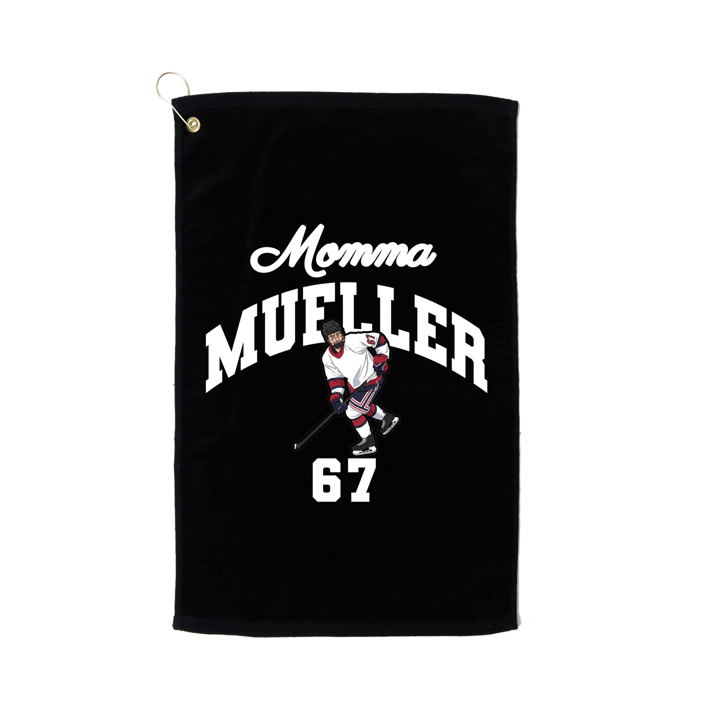 Golf Towel — Mothers Day Arch in Black