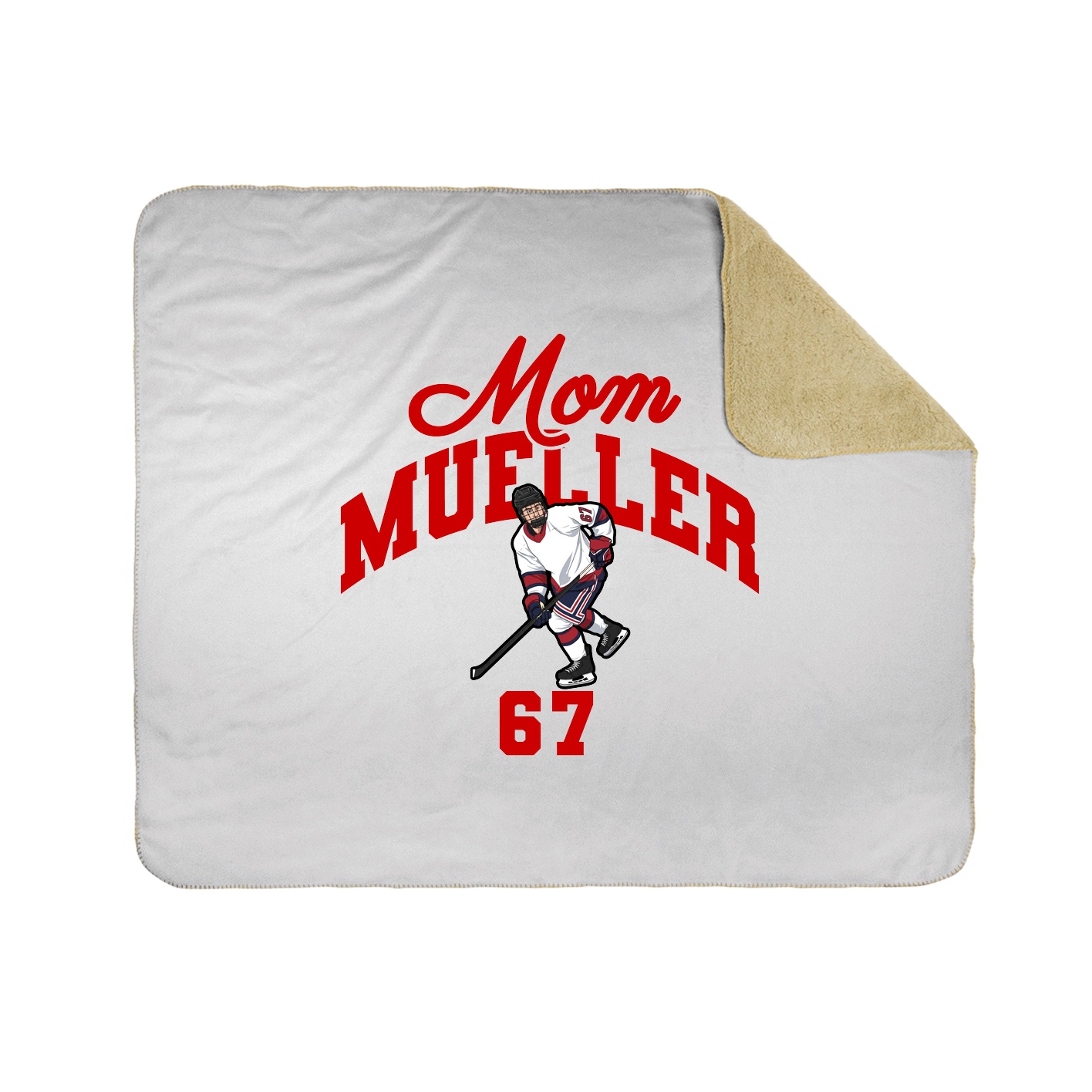 Throw Blanket — Mothers Day Arch in White