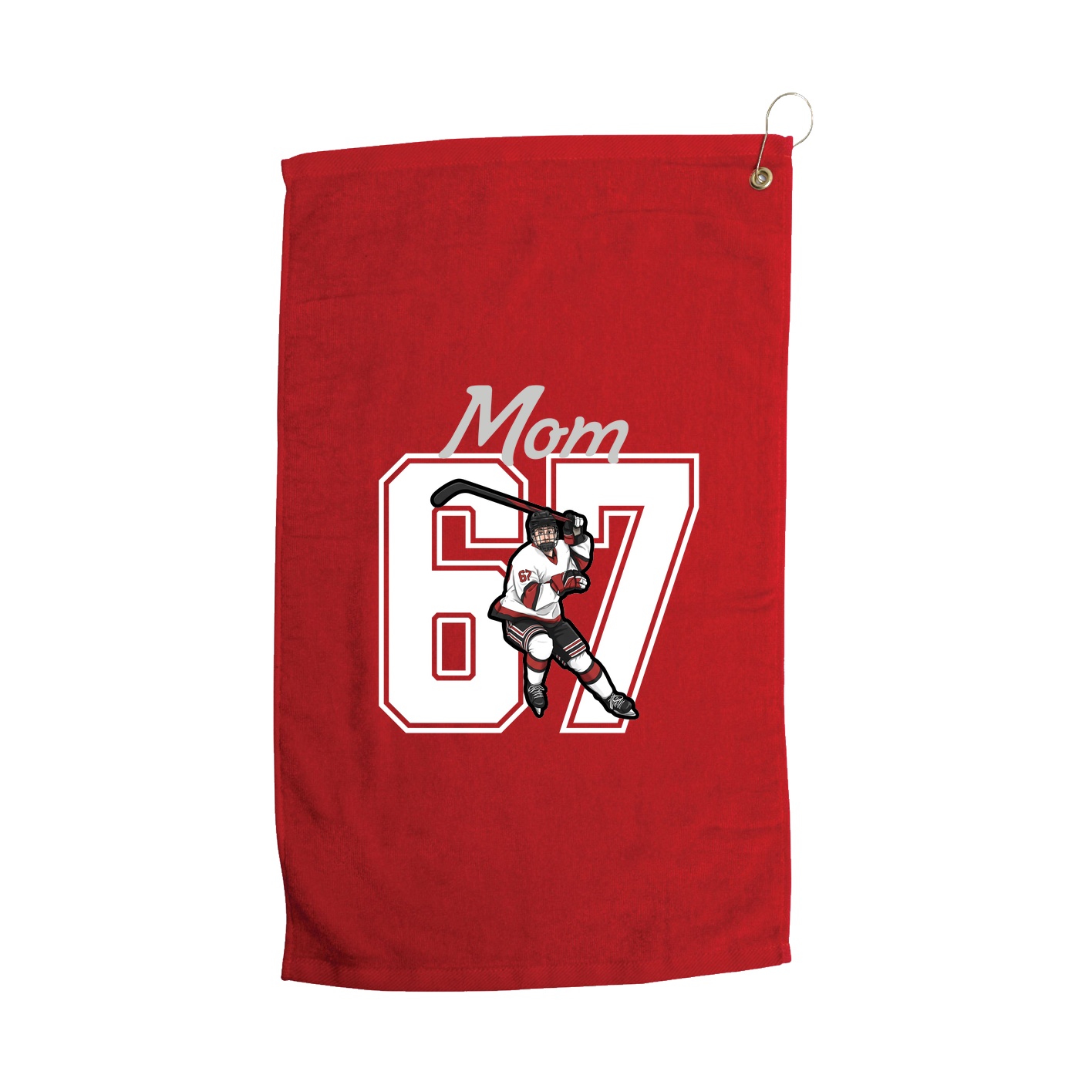 Golf Towel — Mothers Day Shirsey in Red