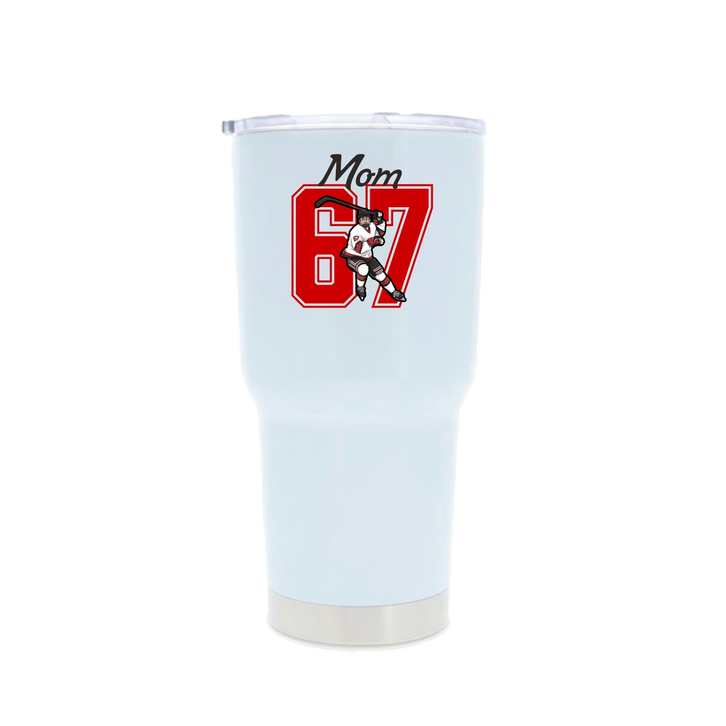 30oz Stainless Steel Tumbler — Mothers Day Shirsey in White