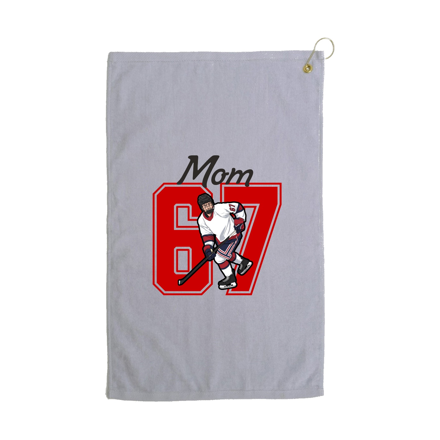 Golf Towel — Mothers Day Shirsey in Grey