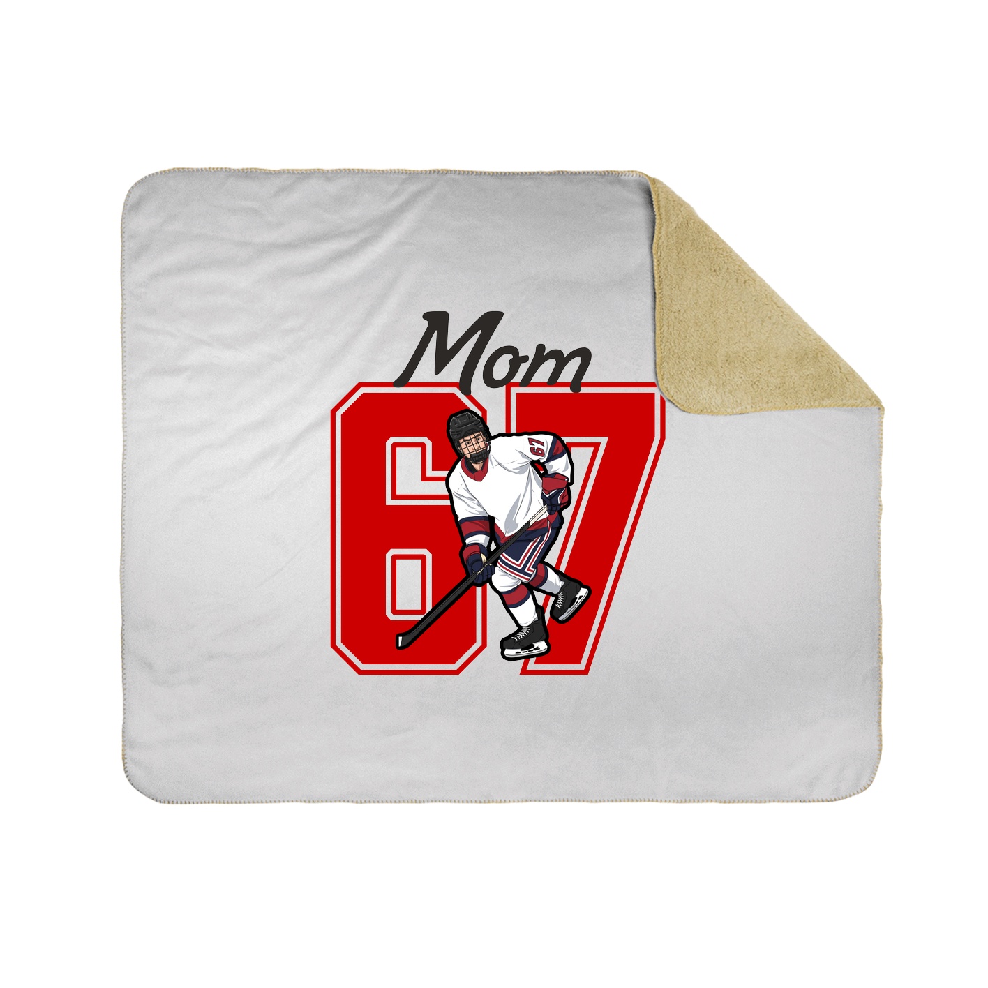 Throw Blanket — Mothers Day Shirsey in White
