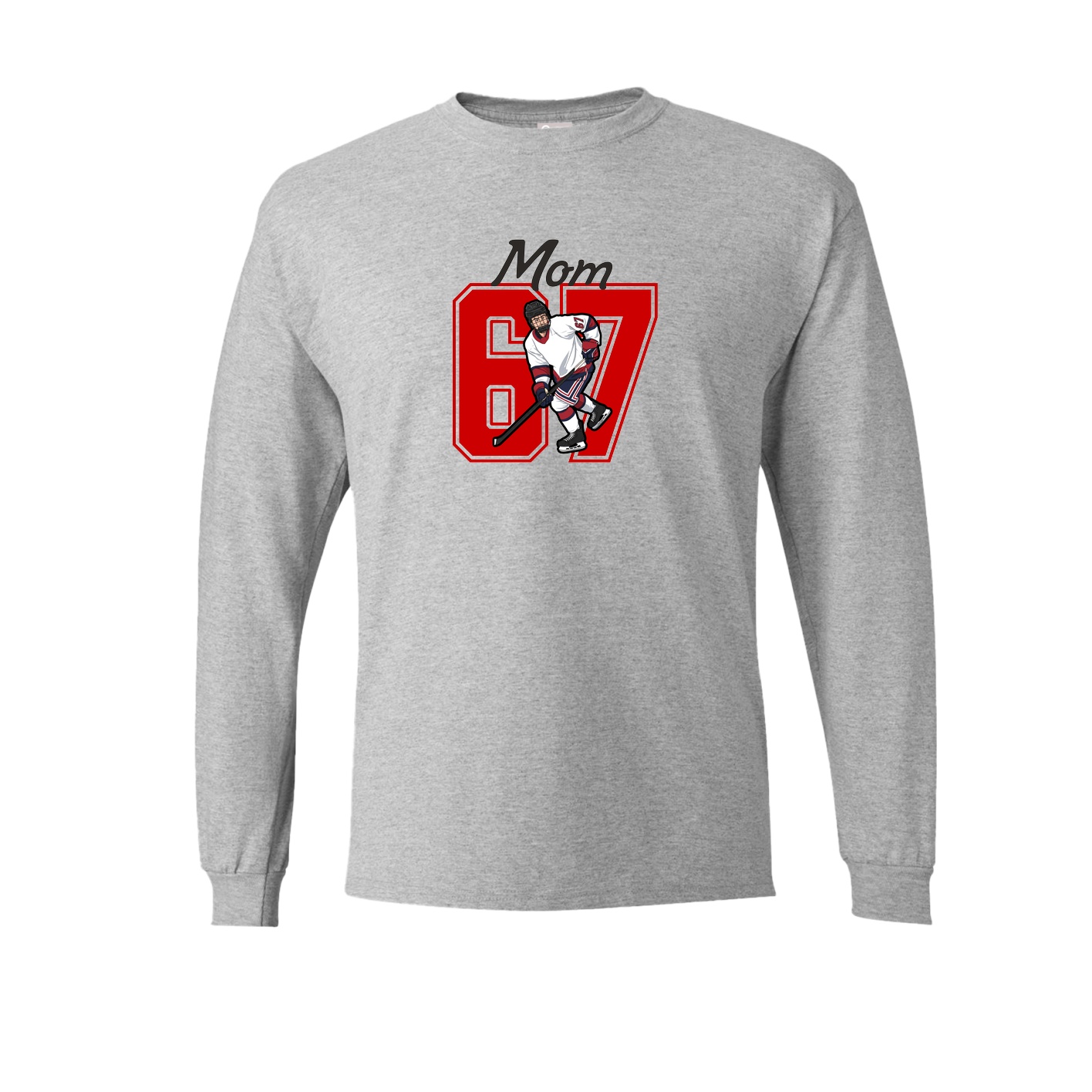 Long Sleeve Tee — Mothers Day Shirsey in Grey