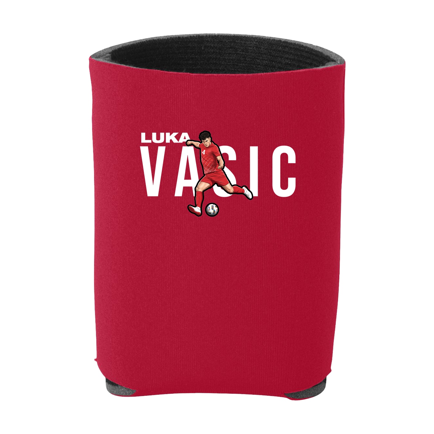 Can Holder — Player Name in Red