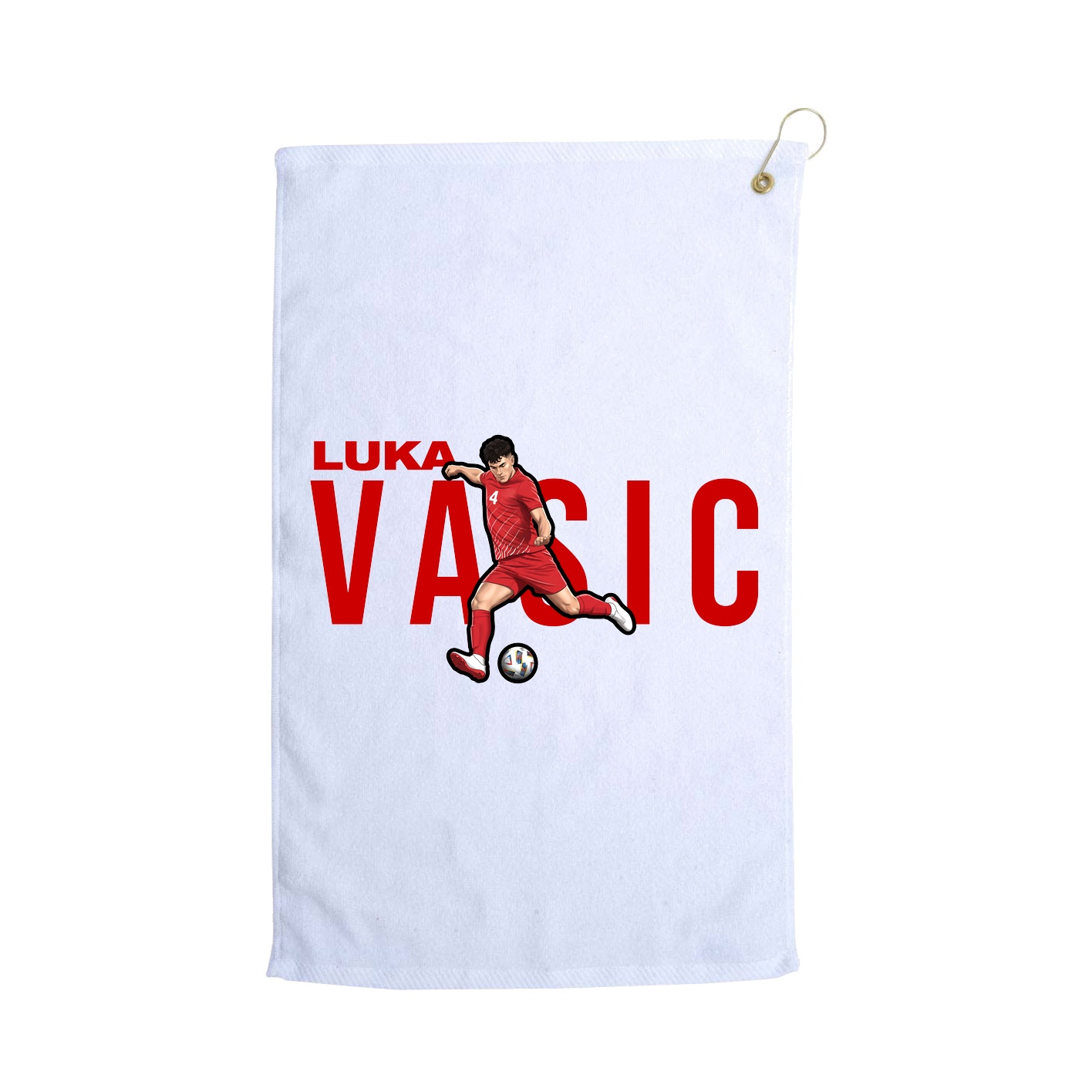 Golf Towel — Player Name in White