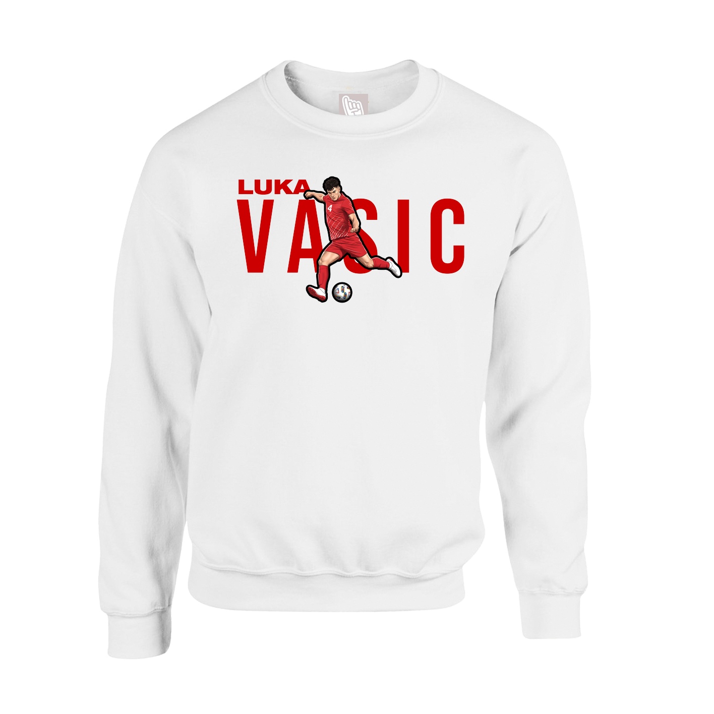 Fleece Crew — Player Name in White