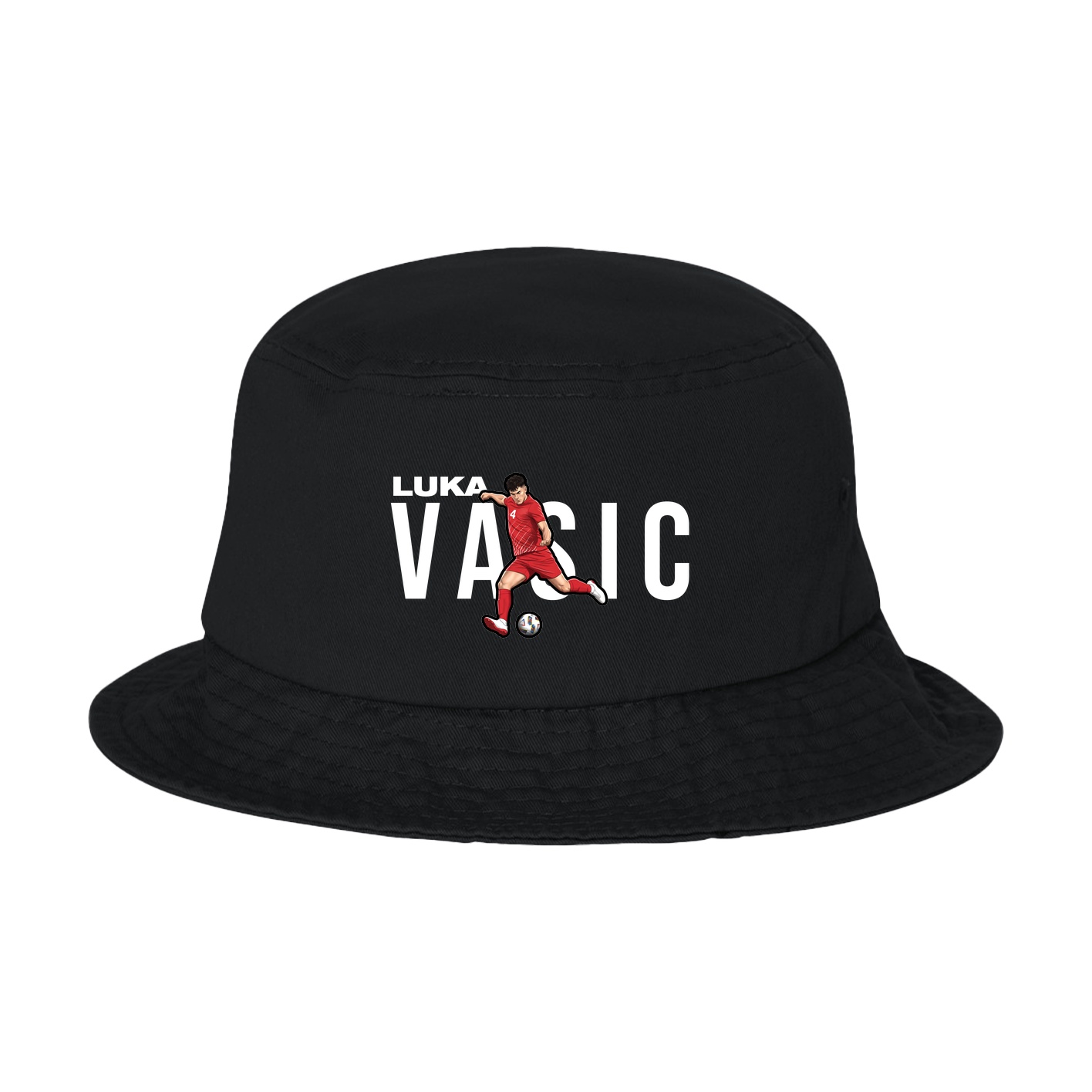 Bucket Cap — Player Name in Black