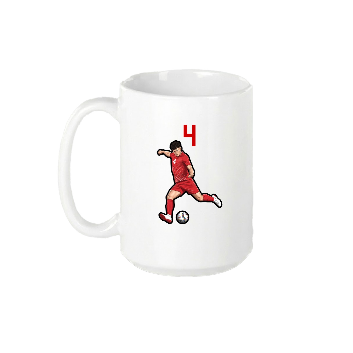15oz Coffee Mug — Number Top in White
