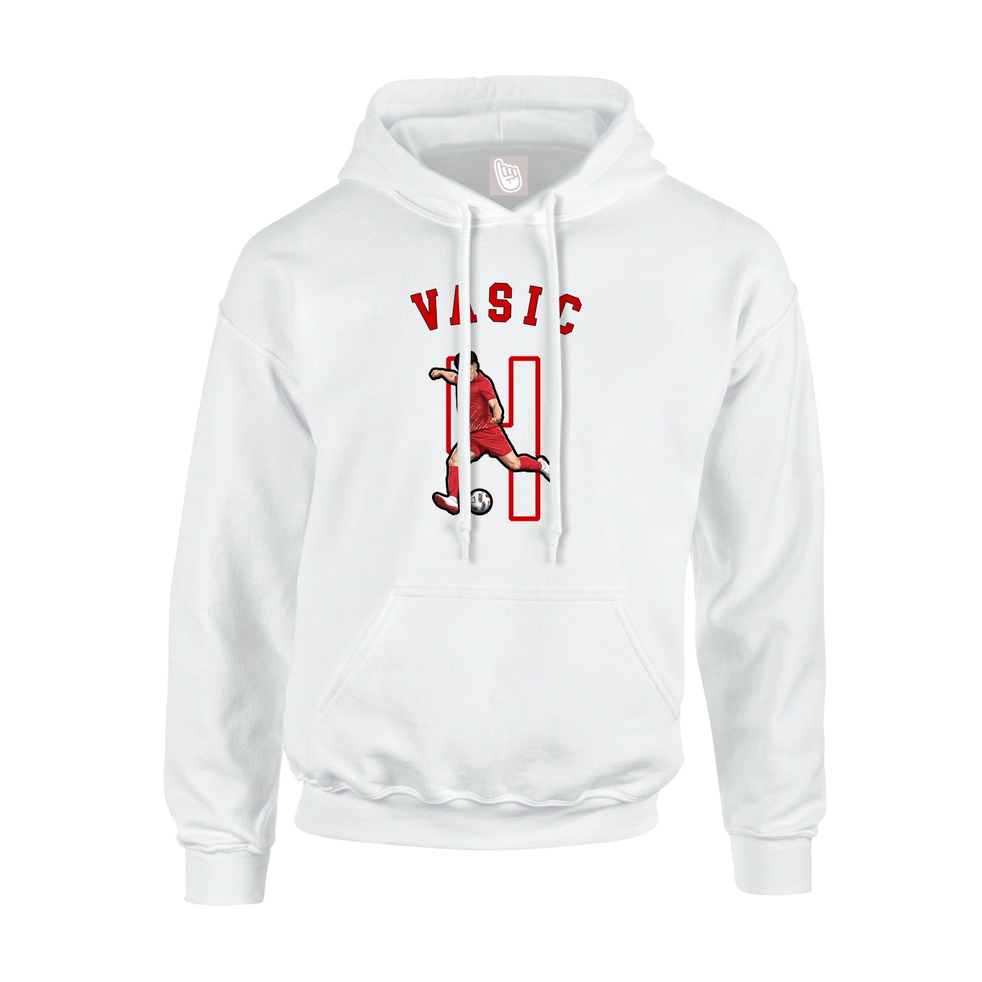Hoodie — Shirsey Arch in White