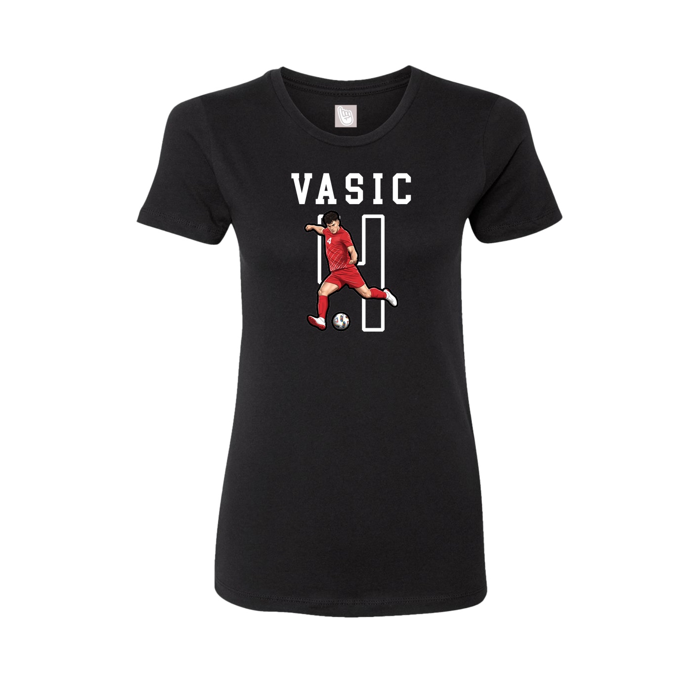 Fitted Women's Tee — Shirsey in Black