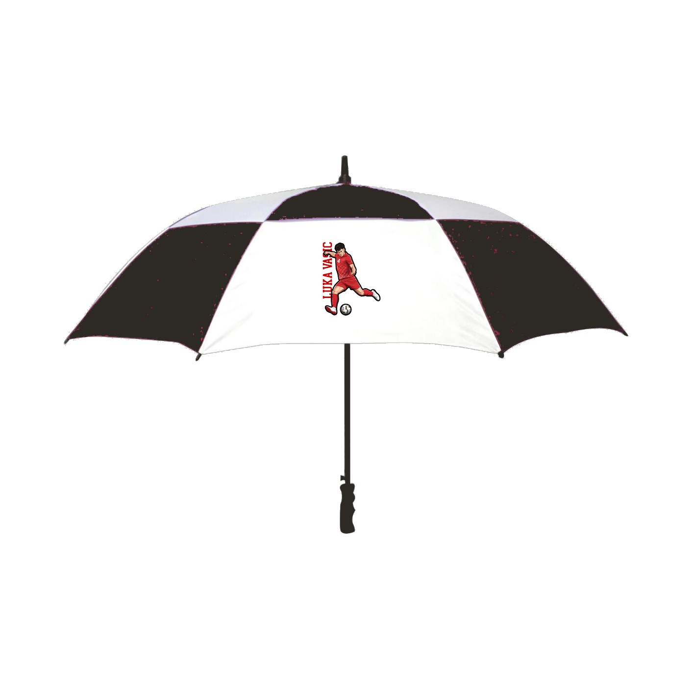 Golf Umbrella — Name Vertical in Black