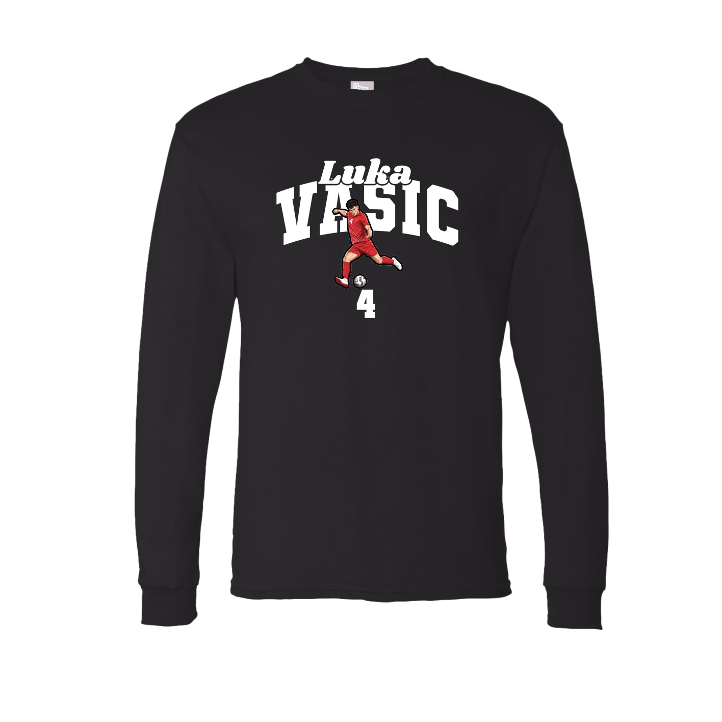Long Sleeve Tee — Signature Arch in Black