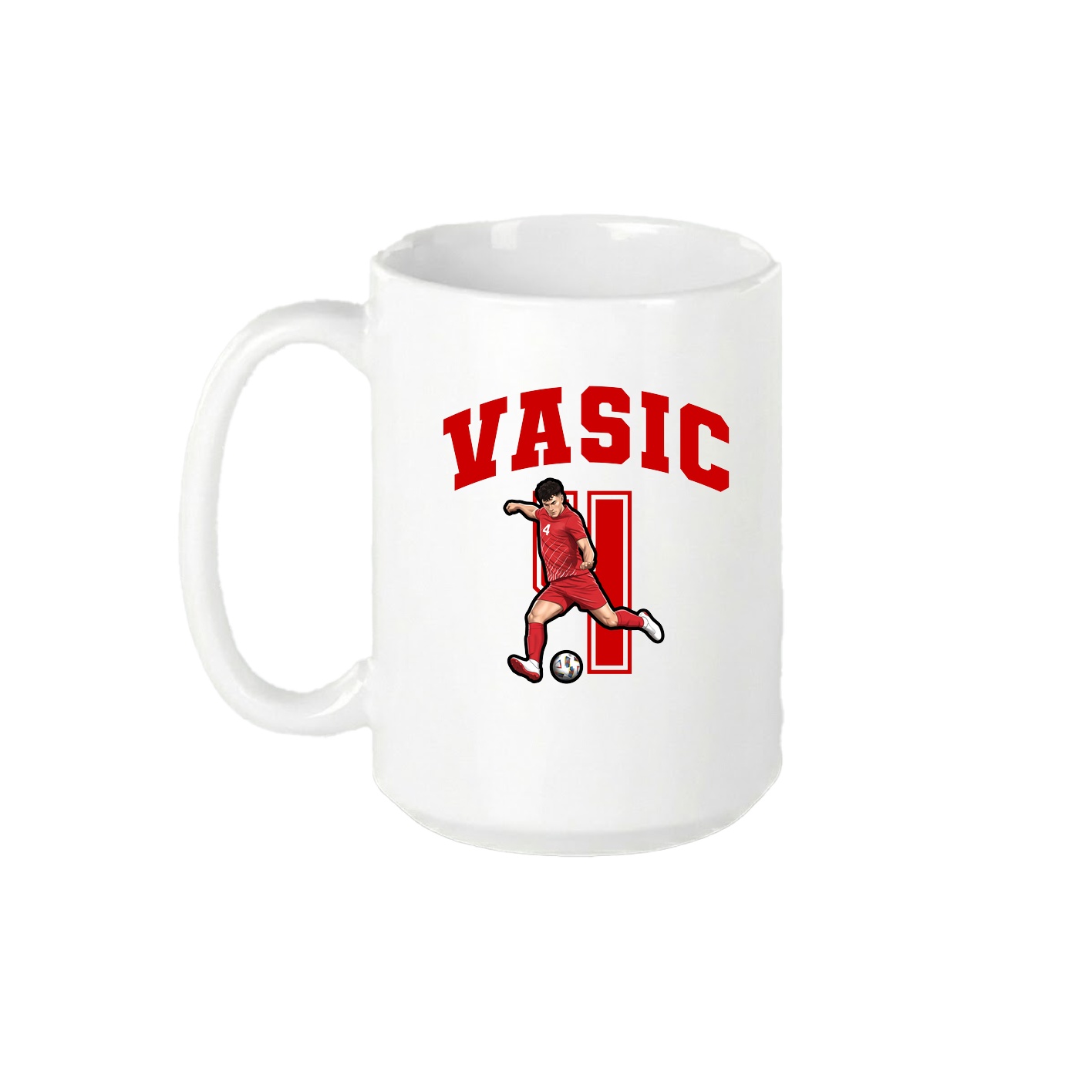 15oz Coffee Mug — Number in White