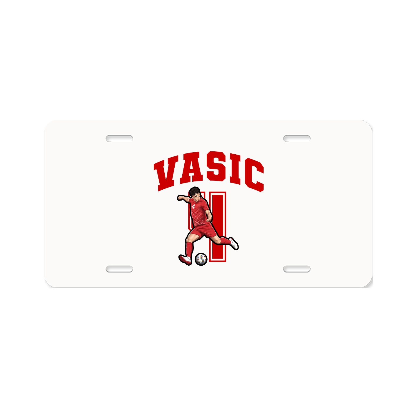 License Plate — Number in Classic