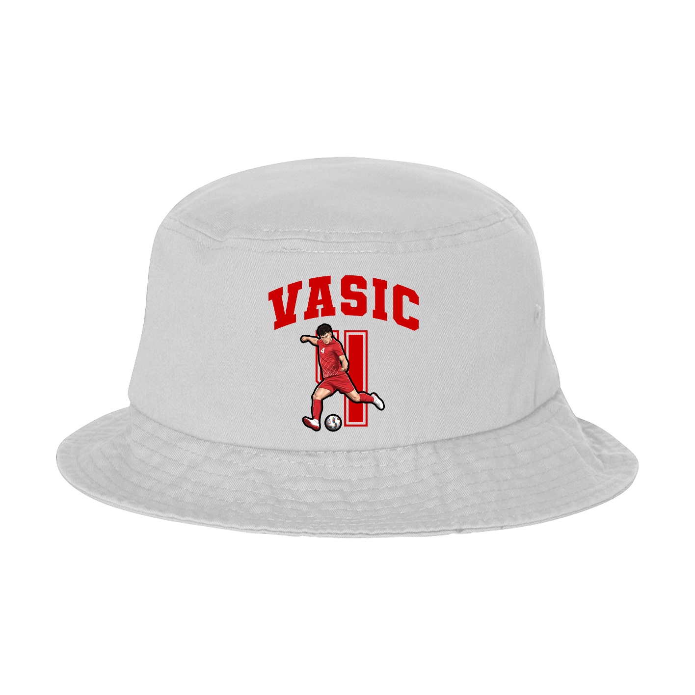 Bucket Cap — Number in White