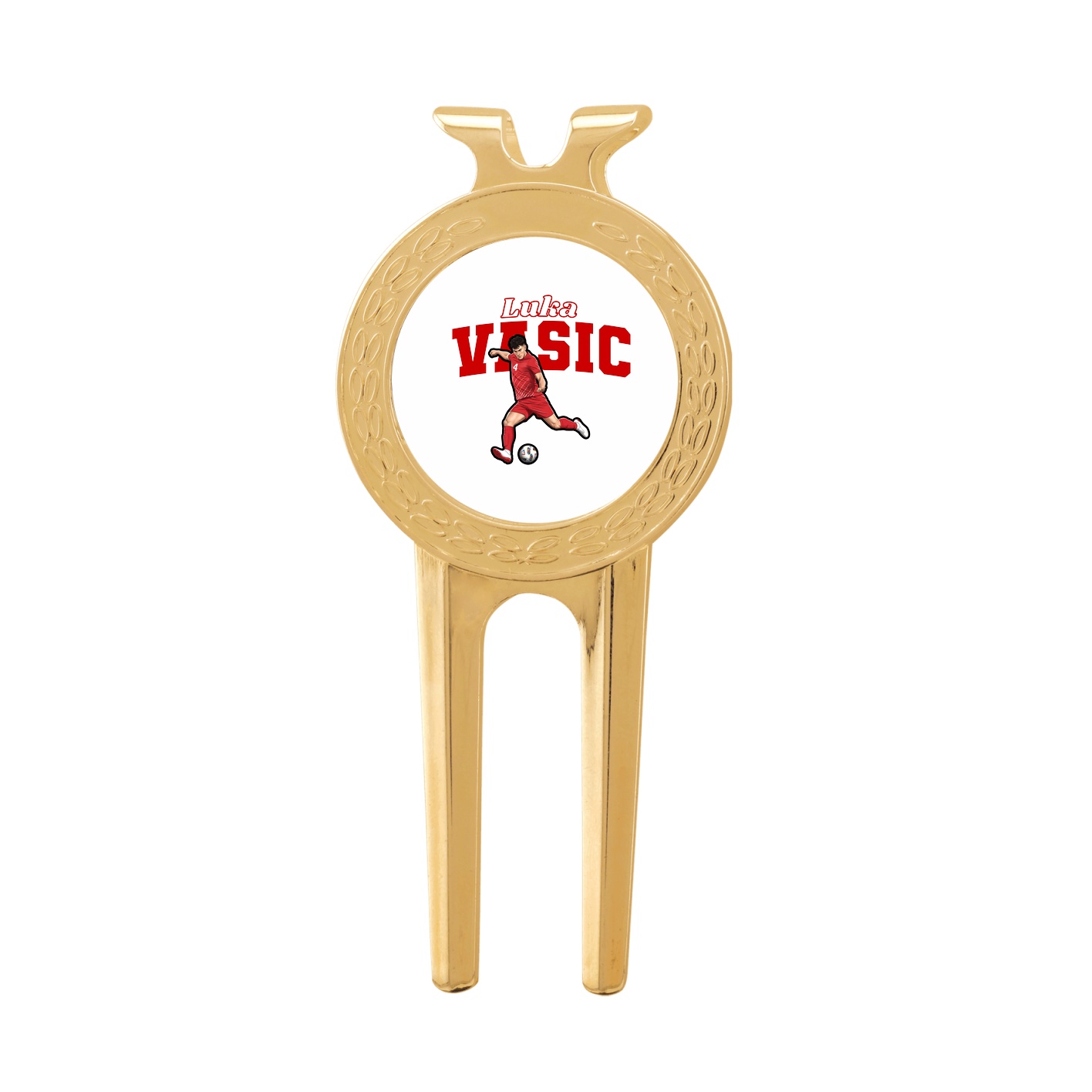Divot Tool with Ball Marker — Name Arch in Classic