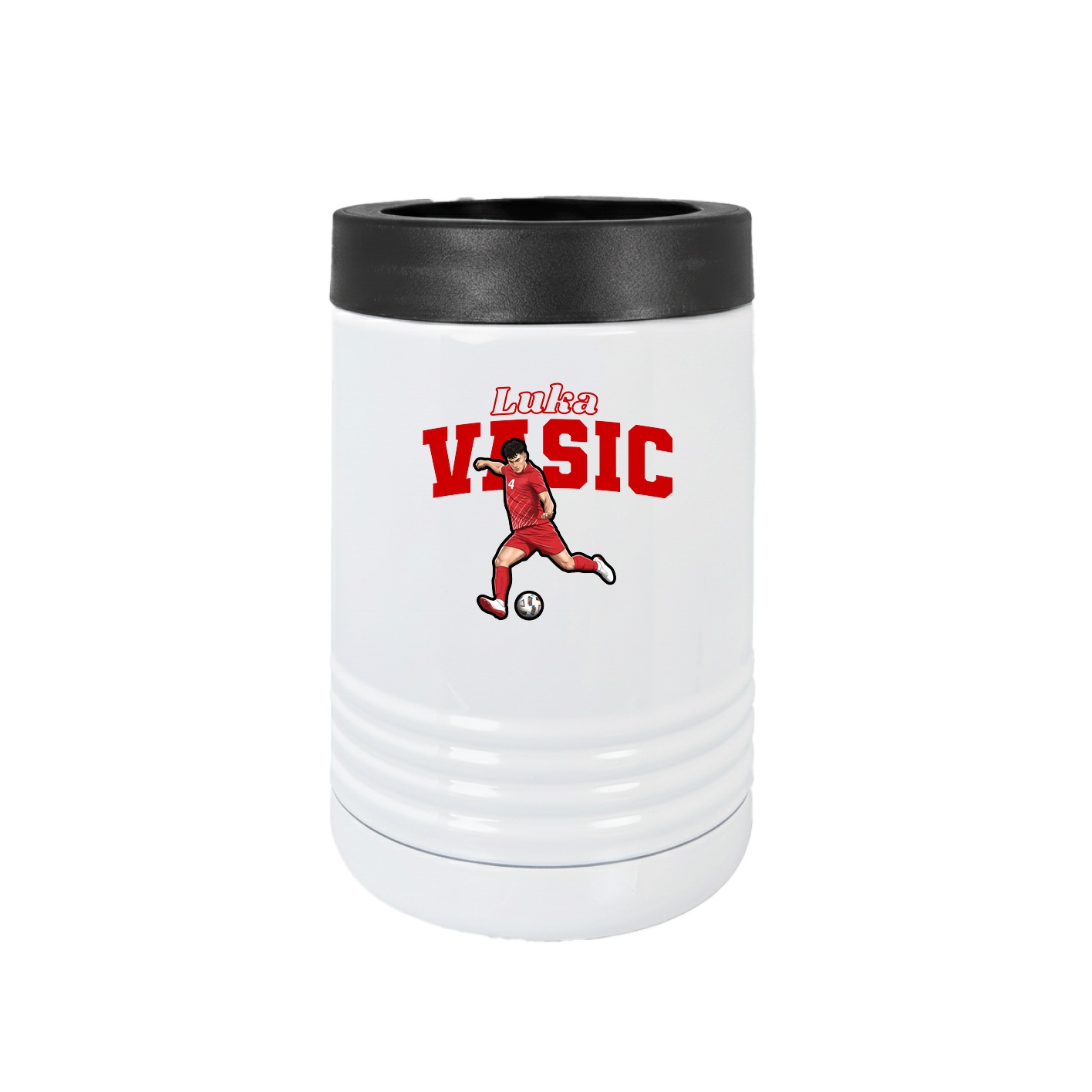 Beverage Holder — Name Arch in White