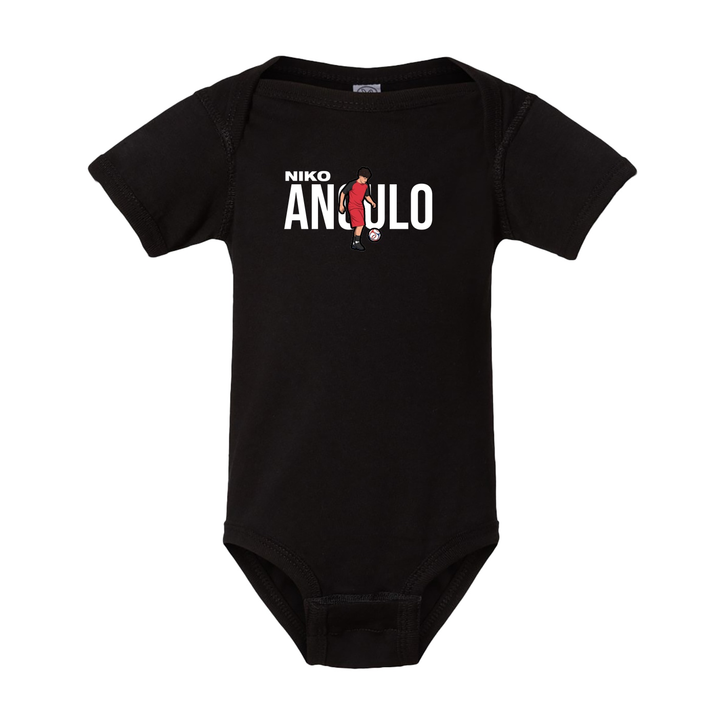 Baby Onesie — Player Name in Black