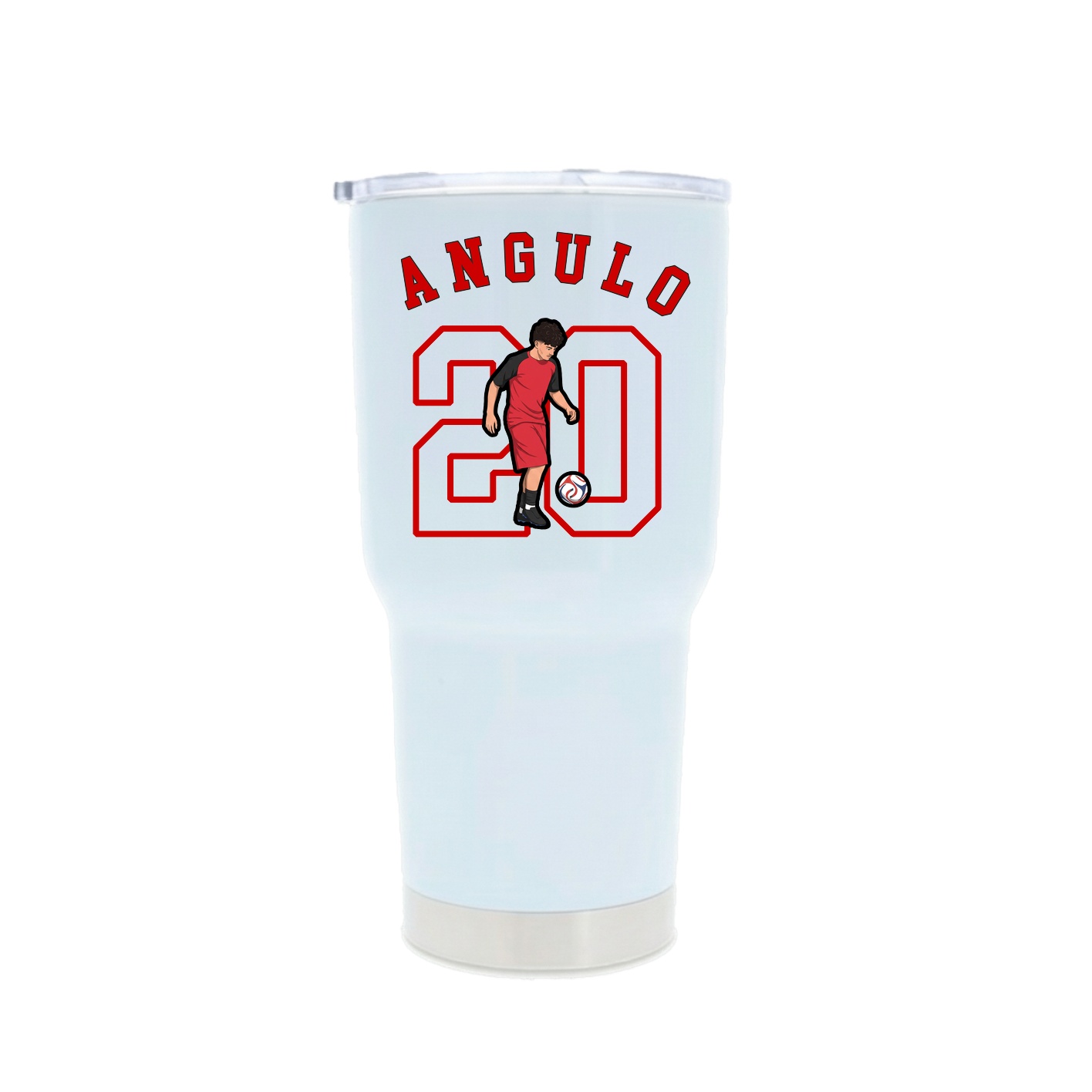 30oz Stainless Steel Tumbler — Shirsey Arch in White