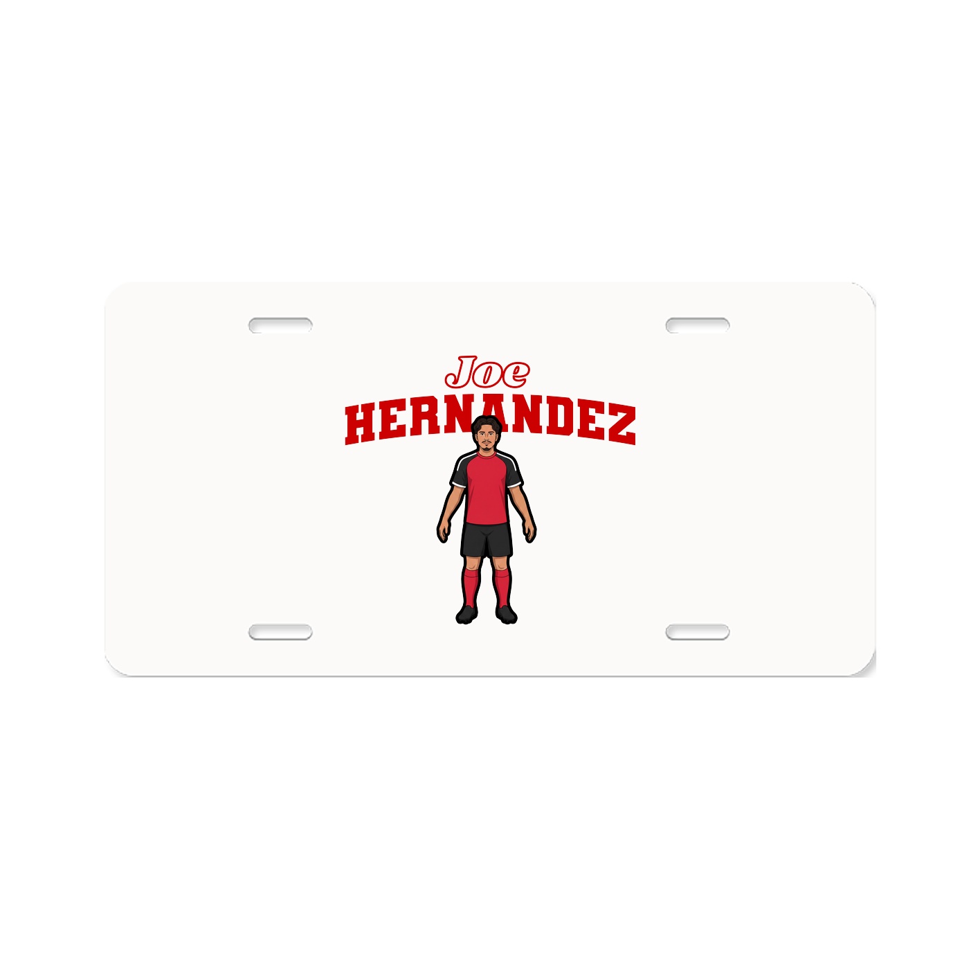 License Plate — Name Arch in Classic