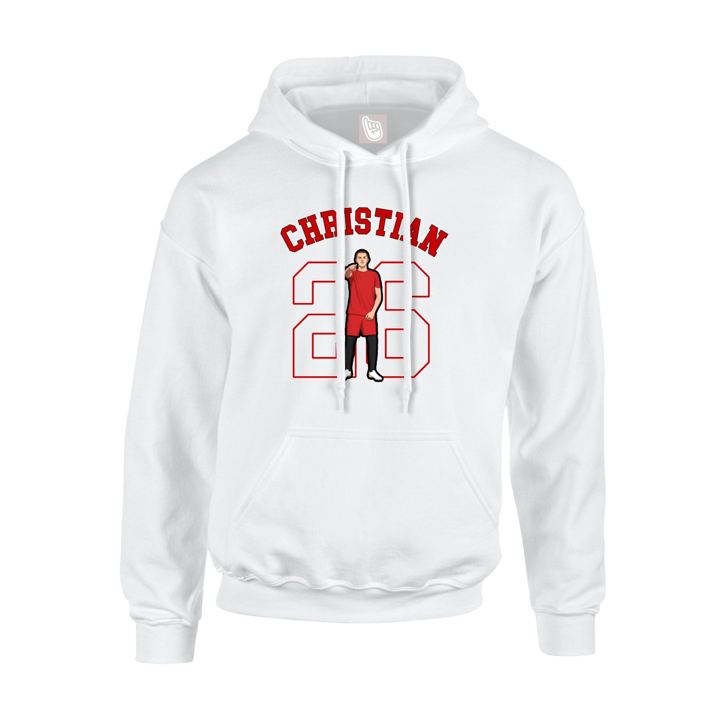 Youth Hoodie — Shirsey Arch in White